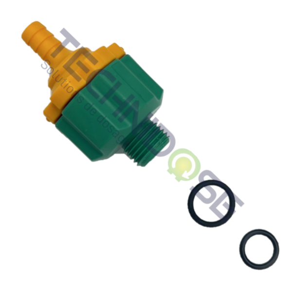 CLAPET ANTI RETOUR SEKO JAUNE/VERT FPM PVDF - LB000112PVDF