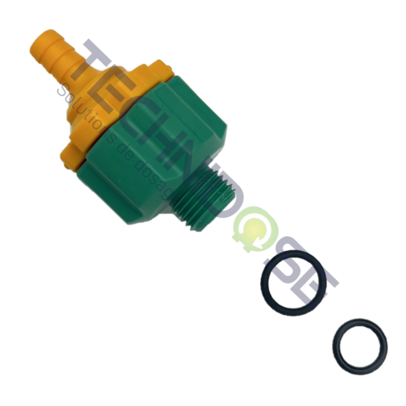 CLAPET ANTI RETOUR SEKO JAUNE/VERT FPM PVDF - LB000112PVDF