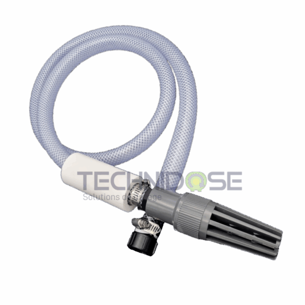 KIT TUBE ASPIRATION 19MM + CREPINE AVEC CLAPET - MODELE FTV