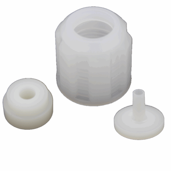 KIT ECROU PVDF RACC. CYLINDRIQUE - FILETAGE 1/2''TUBE PTFE/PVDF Ø4X6