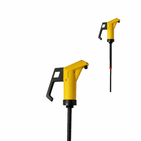 POMPE MANUELLE JP04 Ø40 - Lg 500 -900mm - PP/FPM 0.3L/cp - JAUNE