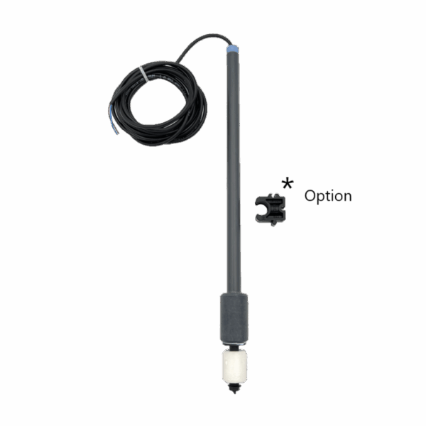 CANNE DE DETECTION DE NIVEAU L=300MM PVC - FIXATION Ø12mm