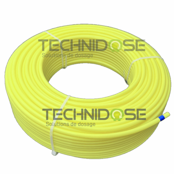 COURONNE PTFE JAUNE 6X8 L=100m - Prix au mL - PN 10 BAR