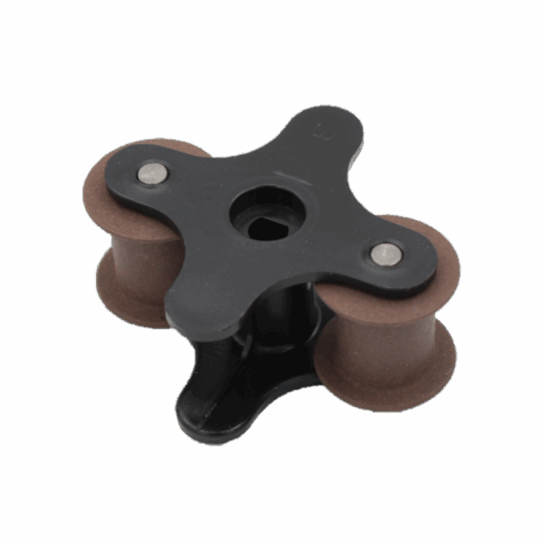 PORTE-GALETS MARRON pour TUBE 3x7 Ø12.2 mm