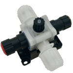 SOUPAPE MULTIFONCTION PVDF/EPDM CONNEX 4x6 ET 8x12 FIXATION MURALE – Image 2