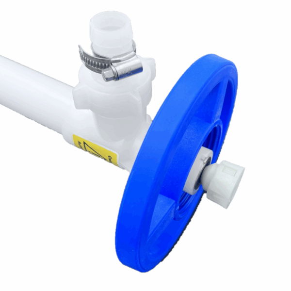 TUBE POMPE Ø41-PVDF L=1000mm - ARBRE HC -ROTOR  R + Racc. DN25