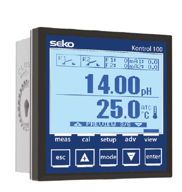 INSTRUMENT K100PR pH ou REDOX- MODBUS - PANNEAU 96x96