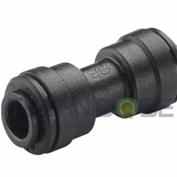 UNION PUSH FIT - ACETAL NOIR - ØEXT 8 mm
