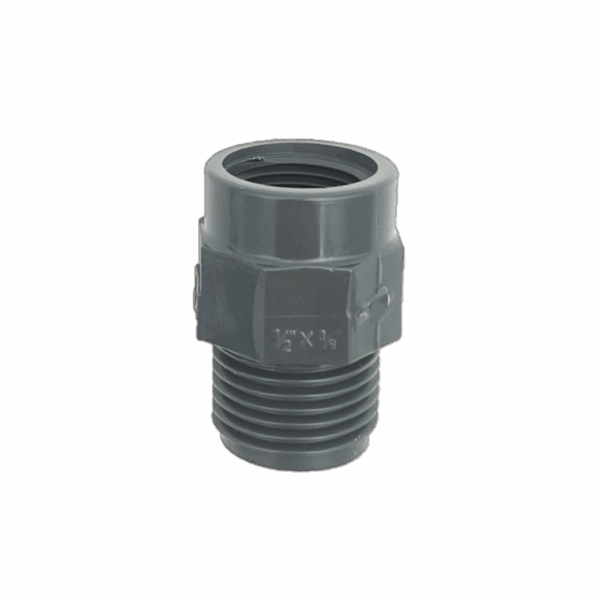 REDUCTION PVC M/F 1/2" Gm x 3/8" Gf
