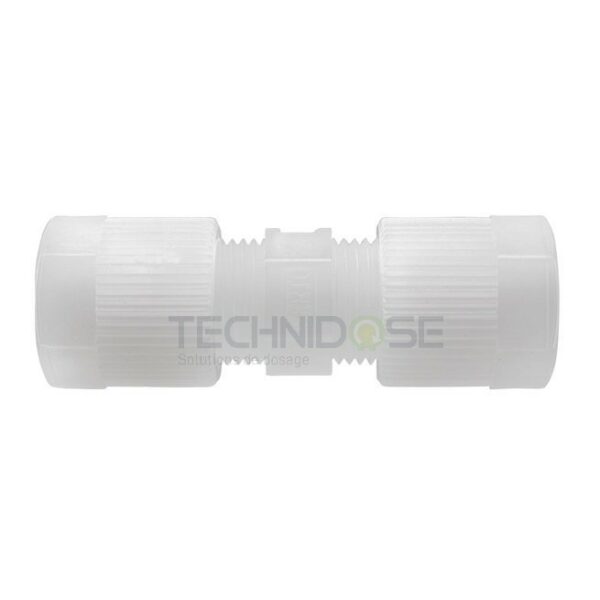 UNION SERTO A COIFFE PVDF - POUR TUBE Øext 10mm / Øint 8mm
