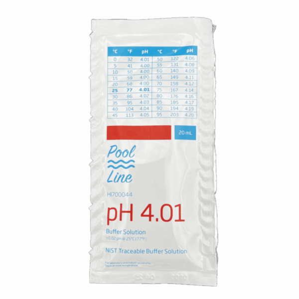 SOLUTION TAMPON PH 4.01 - SACHET 20mL POOL LINE