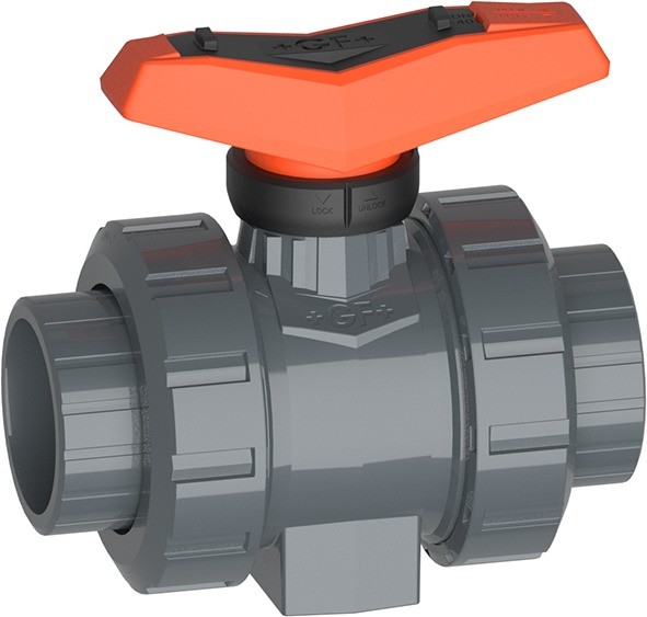 VANNE A BILLE 546 PVC-U EPDM DIAM.16 DN10 - EMBOUTS PVC  CADENASSABLE