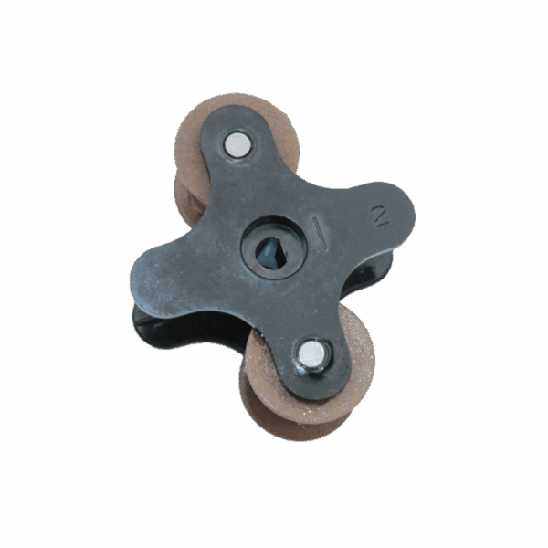 PORTE-GALETS Ø11.8  MARRON COMPLET PISCINE / PTFE -TUBE 6X10