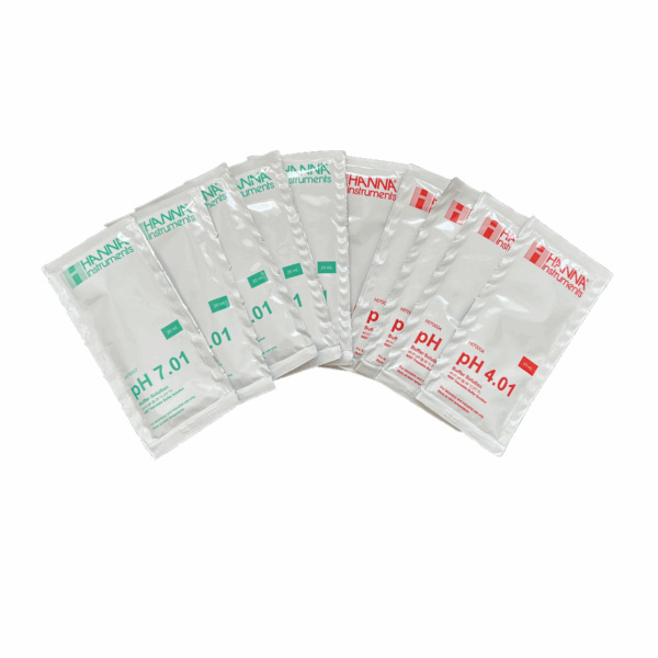 PACK 2x5 SACHETS SOLUTION TAMPON POOL LINE PH 4 & PH 7 _ 20mL