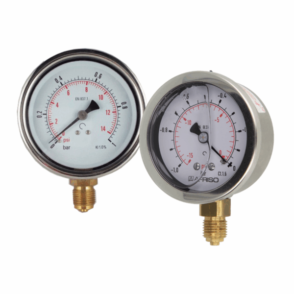 MANOMETRE BLOWER 1/4'' G - m Ø 63 mm 0-0.6 bar - PRESSION