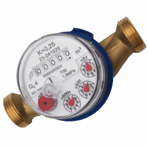 COMPTEUR TC1 DN20 ¾'' - 1 imp/litre - 30°C