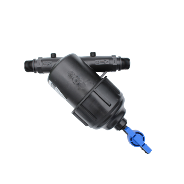 FILTRE PP 3/4'' + VANNE PURGE -  TAMIS INOX 120 MESH / 135µm