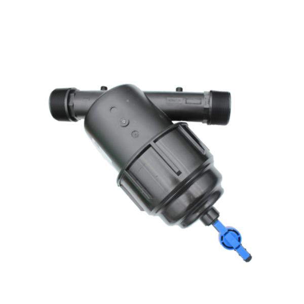 FILTRE PP 1''1/2 + VANNE PURGE -  TAMIS INOX 120 MESH