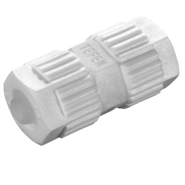 UNION TEFEN A COIFFE PVDF - POUR TUBE Øext 8mm / Øint 6mm