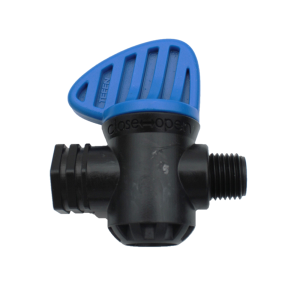 VANNE DUALTECH ACETAL 1/4 TOUR 1/4''F-1/4''M - NBR - NOIR