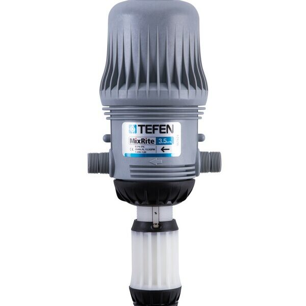 MixRite 3.5, 3.5 m3/h, 1%-10%, On/Off, By-Pass interne, PVDF HYBRIDE