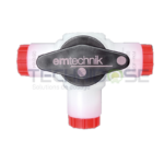 VANNE 3 VOIES EN L - PVDF/FKM/PTFE -PN10 - Gf 1/4'' - ØPASSAGE DN04 – Image 2