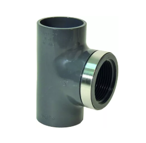 TES A 90° PVC A COLLER DIAM. 25 + 1X TARAUDAGE 3/4''Gf