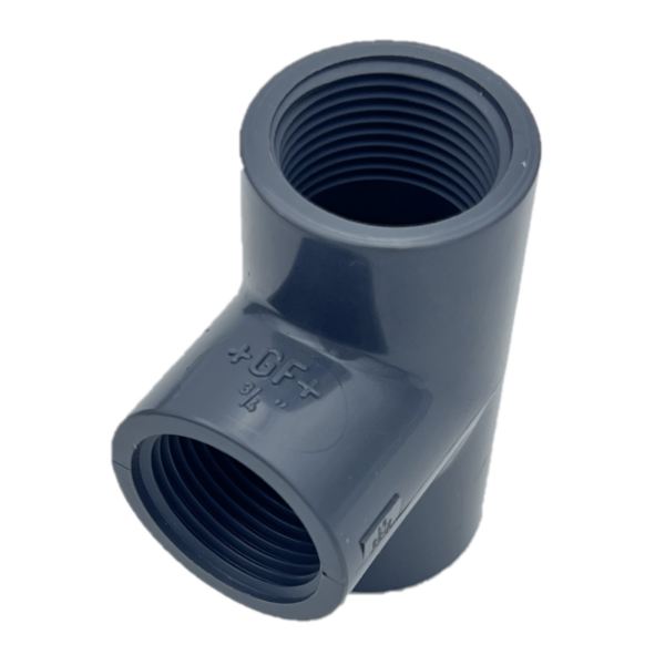 TE A 90° EGAUX PVC TARAUDE 3/4'' Gf - PN10