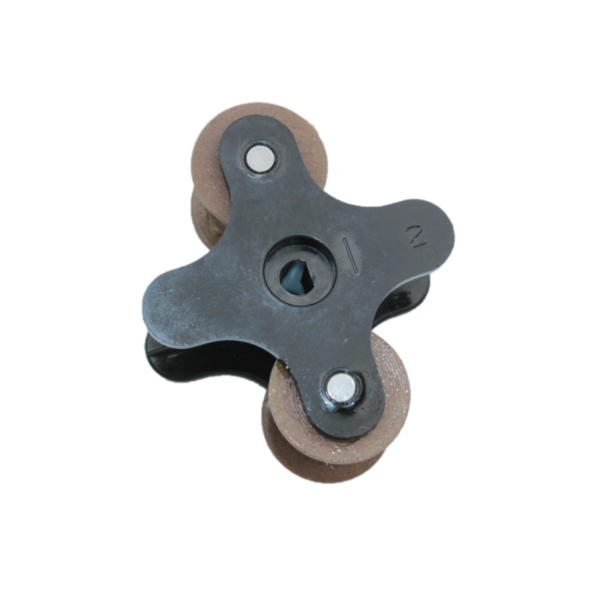 PORTE-GALETS Ø11.8  MARRON COMPLET PISCINE / PTFE -TUBE 6X10