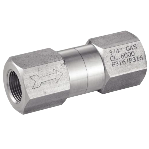 CLAPET D'INJECTION INOX 316/FKM - E/S = 3/4"Gf - 3 à 400 BAR