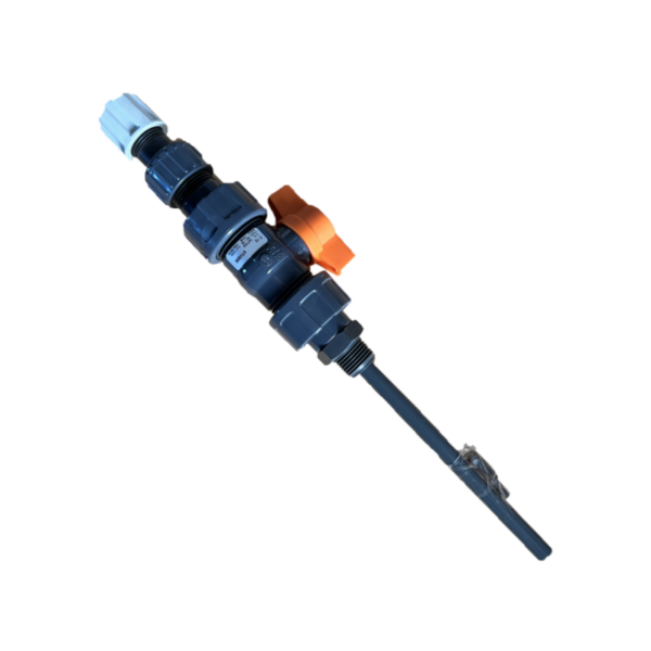 LANCE D'INJECTION PVC/FPM AVEC VANNE 1/2''Gm 50l/H Max. 10 Bar