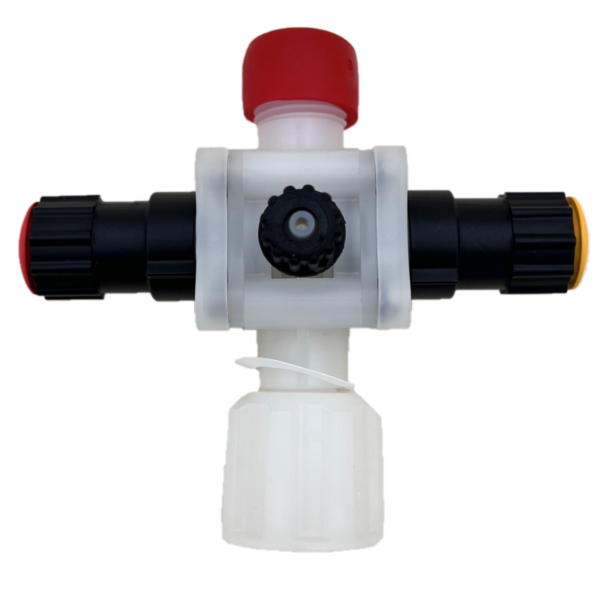 SOUPAPE MULTIFONCTION PVDF/FPM - RACCORD Ø 1/2'' - TUBE 4X6