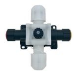 SOUPAPE MULTIFONCTION PVDF/EPDM CONNEX 4x6 ET 8x12 FIXATION MURALE