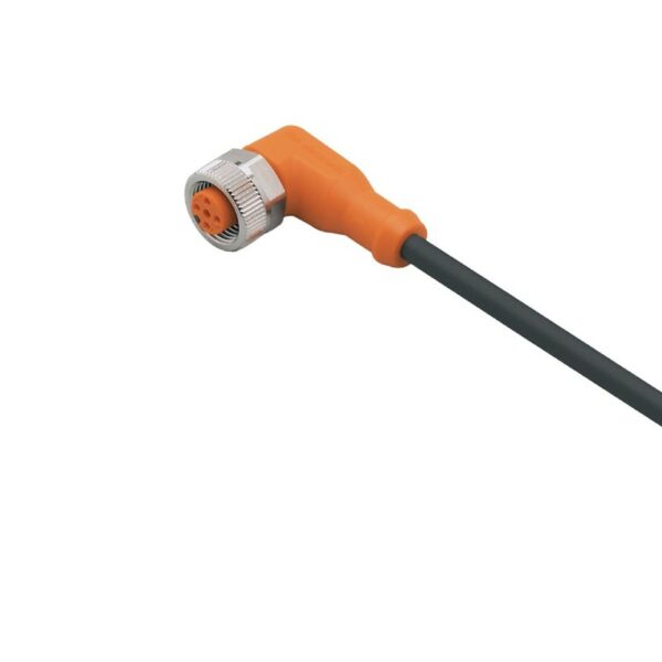 CÂBLE PVC AVEC PRISE FEMELLE EN L - L=10m - CONNECTEUR M12