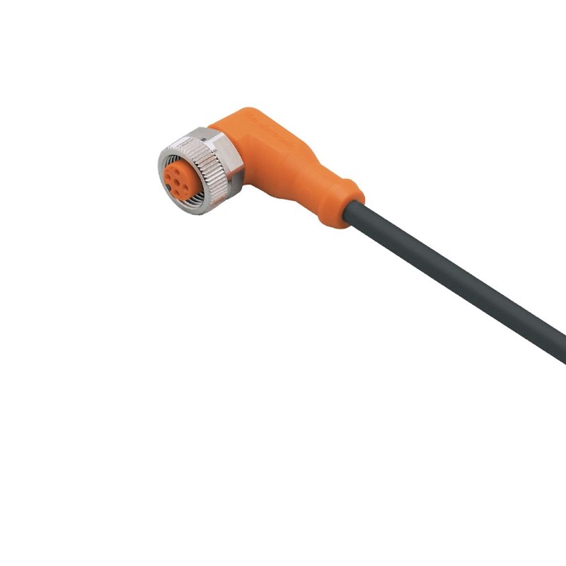 IFEVS025.jpg CÂBLE PVC AVEC PRISE FEMELLE EN L - L=10m - CONNECTEUR M12 – Image 1