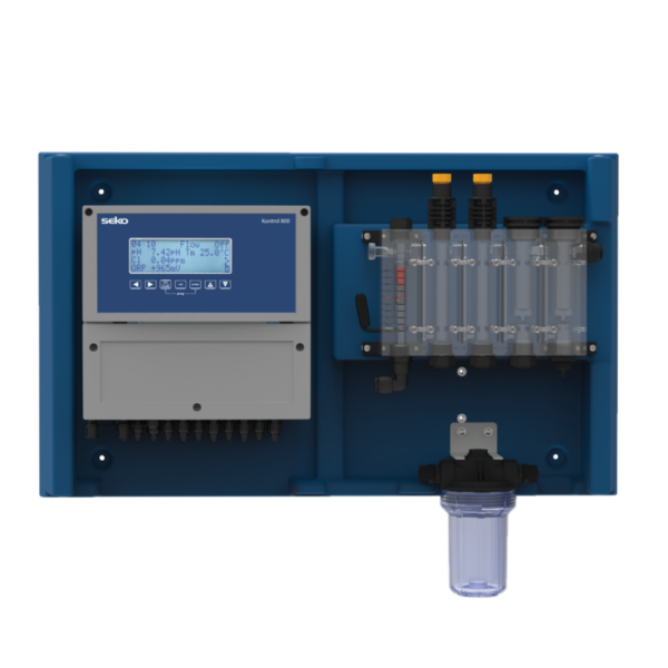 PANNEAU KONTROL 800 PH + CHLORE AMPERO OUVERT (Cu/Pt)