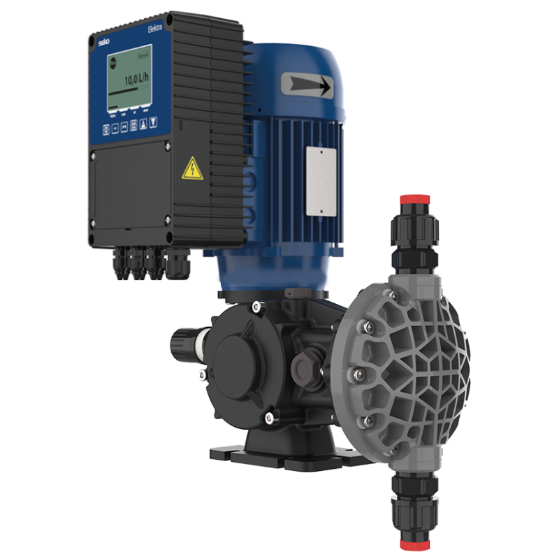 MS1A094B41BE00N.png ELEKTRA MS1 PVDF/FPM 230V 26 L/H 10 BAR 3/8''Gf - 0.25kW - 78cps/min – Image 1