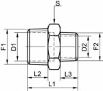 REDUCTION FILETEE INOX 316  3/4 Gm - 3/8 Gm – Image 2