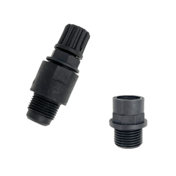 KIT CLAPET D'INJECTION PP A LEVRE + REDUCTION PVC  Gf 3/8''-Gm 1/2''