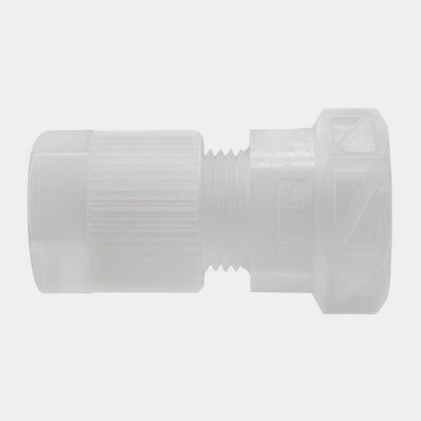 RACCORD FEMELLE PVDF A COIFFE 1/2''Gf BSPT TUBE Øext 6mm/ Øint 4mm