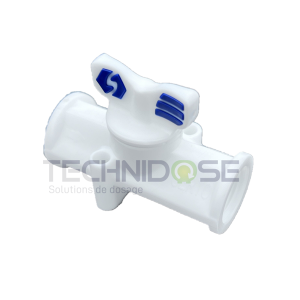 VANNE BOISSEAU PVDF / FKM-FDA  TARAUDAGE 3/8''Gf