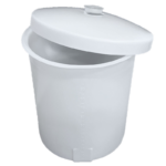 RESERVOIR PEHD VERTICAL CYNDRIQUE OUVERT + COUVERCLE - 100L