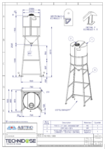 TOUR DE REMPLISSAGE 320L SUR CHASSIS ACIER PEINT H 1300mm – Image 2