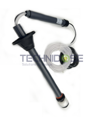 CANNE ASPIRATION + NIVEAU L=450mm (2x parties) FPM - TUYAU 4X6