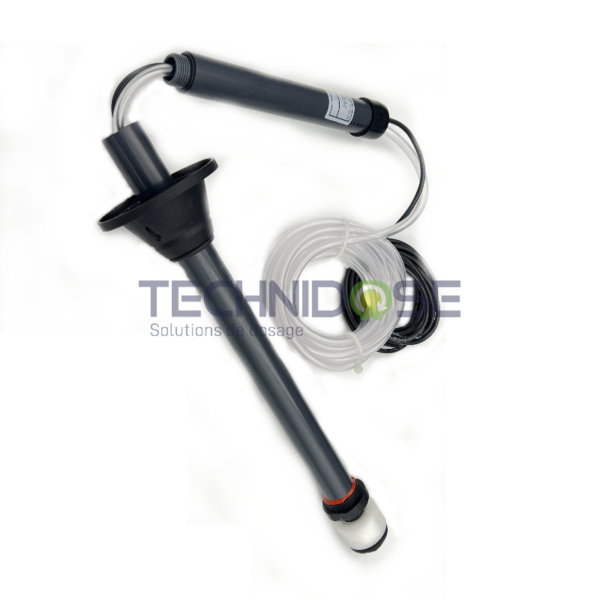 CANNE ASPIRATION + NIVEAU L=450mm (2x parties) FPM - TUYAU 4X6