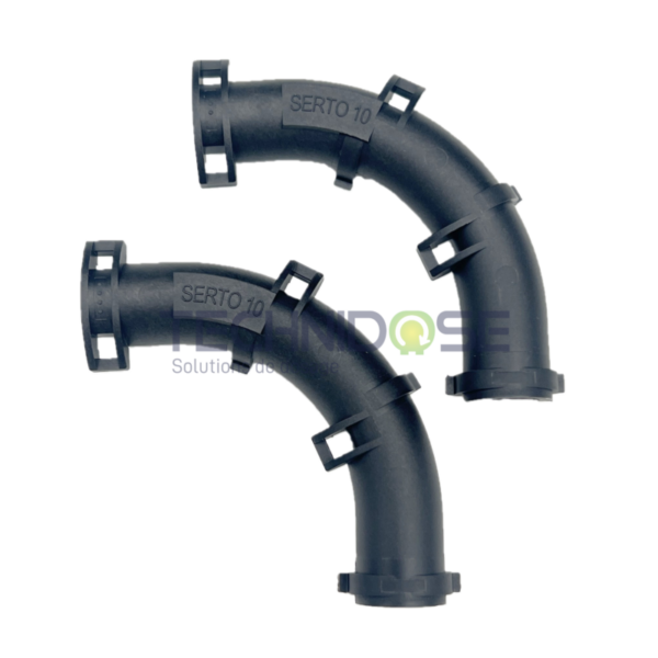 GUIDE TUYAU PA COUDÉ 90° POUR TUBE Ø10 EXT