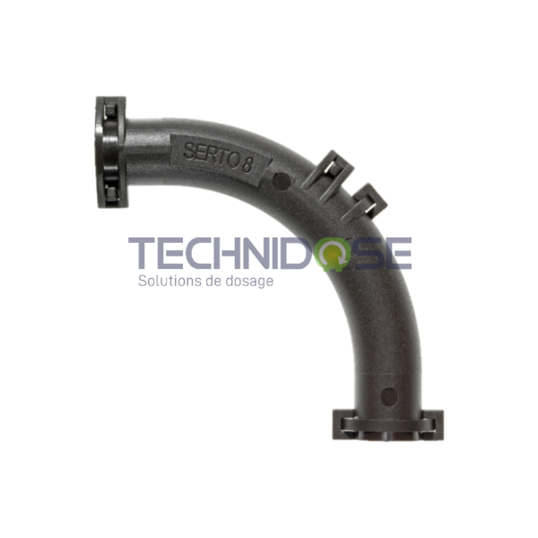 GUIDE TUYAU PA COUDÉ 90° POUR TUBE Ø8 EXT