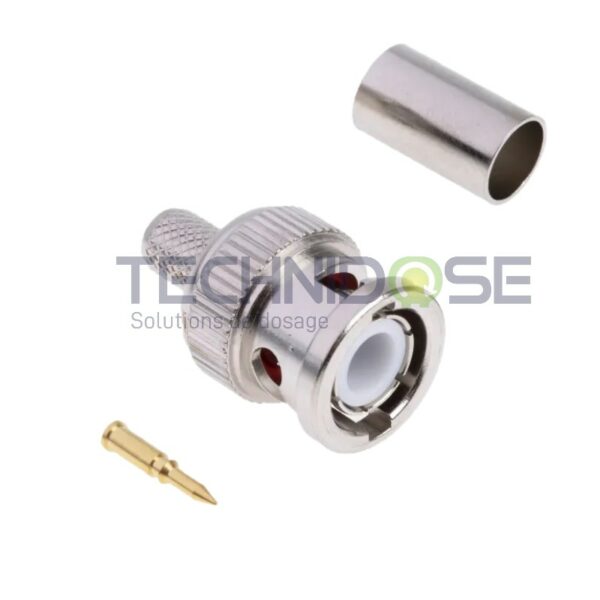 CONNECTEUR BNC FEMELLE POUR CABLE COAXIAL RG58/U - A SERTIR