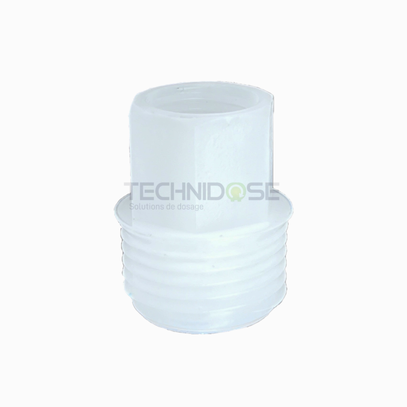 120.520.040.21.png ADAPTATEUR MALE/FEMELLE PVDF - 1/8''Gm x 1/4''Gf – Image 1