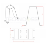 SOCLE DE FIXATION POMPE SEKO SPRING GRAND MODELE - H=310mm – Image 2